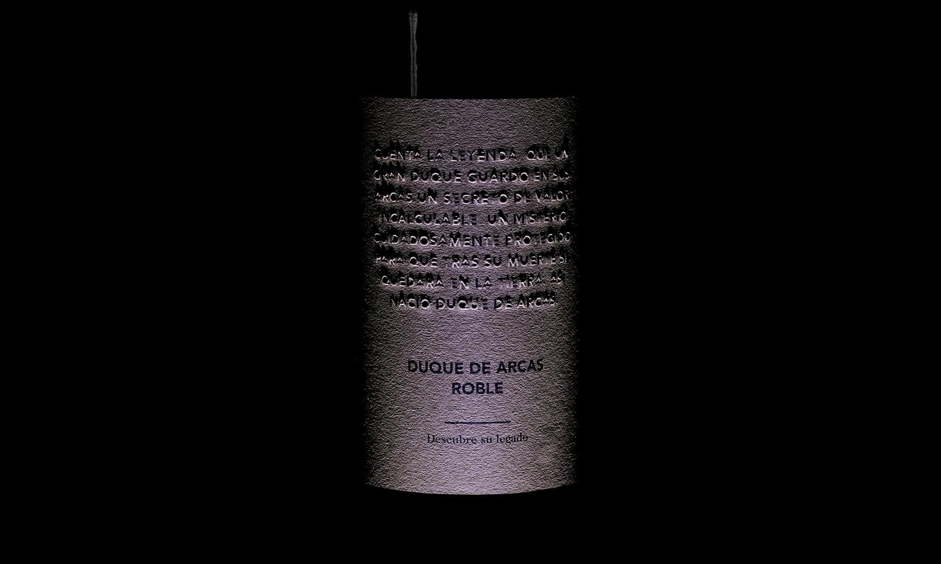 Duque de Arcas etiqueta de vino
