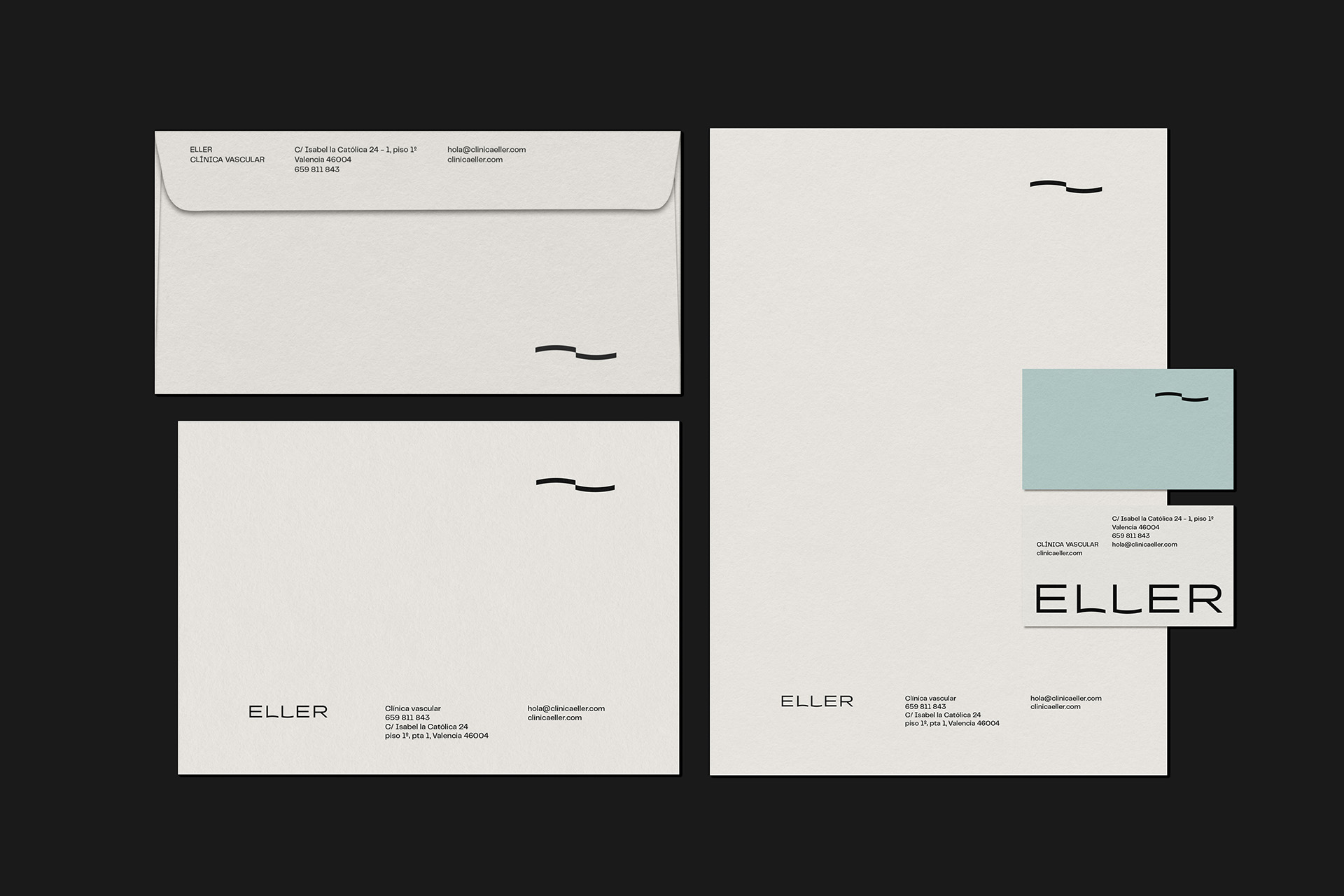 Diseño branding y logotipo de clinica estetica - Eller